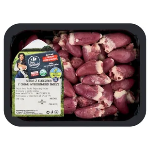Carrefour Targ Świeżość Serca z kurczaka z chowu wybiegowego świeże 0,500 kg - Mięso świeże i mrożone - miniaturka - grafika 1