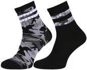 Skarpetki dla dzieci - 2x Czarno-moro skarpetki chłopięce - miniaturka - grafika 1