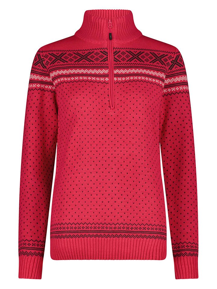 CMP Sweter w kolorze czerwonym