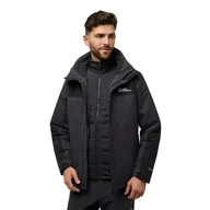 Kurtki męskie - Męska kurtka 3w1 Jack Wolfskin JASPER 3IN1 JKT M Phantom - M - miniaturka - grafika 1