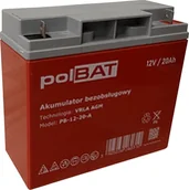 Baterie do zasilaczy awaryjnych UPS - polBAT Akumulator AGM 12V 20Ah polBAT - miniaturka - grafika 1