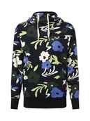 Swetry damskie - Ragwear Damski sweter z kapturem - Yodis Kobiety Bawełna niebieski|wielokolorowy wzorzysty, S - miniaturka - grafika 1