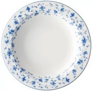 Arzberg Talerz do zupy 41382 607671 10123 kształt 1382 niebieskie kwiaty 23 cm/FA, porcelana, White/Blue, 24,5 x 24,5 x 9,6014 cm 41382-607671-10123 - Talerze - miniaturka - grafika 1