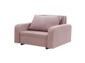Sofy i kanapy - Fotel LONDON z funkcją spania sofa Różowy - miniaturka - grafika 1