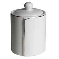 Pojemniki łazienkowe - Pojemnik Fold 8 x 11 cm biało-złoty - miniaturka - grafika 1