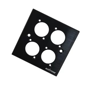 Roxtone panel do montażu gniazd tablicowych w puszce RWPA60-4-BK - Kable Roxtone panel do montażu gniazd tablicowych w puszce RWPA60-4-BK - Kable - miniaturka - grafika 1