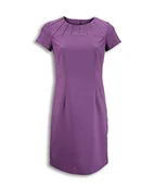 Sukienki - Alexandra AL-NF33AY-22 seria AL-NF33 satynowe wykończenie piękna sukienka, jednokolorowa, rozmiar 22, ametyst - miniaturka - grafika 1