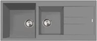 Zlewozmywaki - Zlew PLADOS ELEGANCE 116.20 TITANIUM METAL (szary metalik 42) (AM1162042) - miniaturka - grafika 1