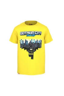 Koszulki dla chłopców - Koszulka LEGO® Batman bawełniana żółta - grafika 1
