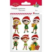 Zabawki kreatywne - Titanum Naklejki papierowe Elfy Mikołaja 6 szt. - miniaturka - grafika 1