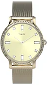 Zegarki damskie - Zegarek Timex TW2W19300 Transcend 34mm Mesh - - miniaturka - grafika 1