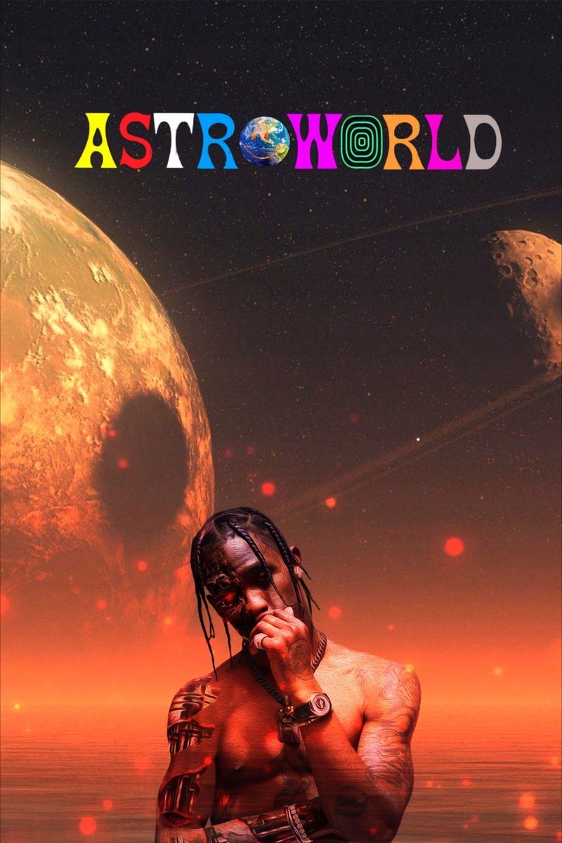PODKŁADKA POD MYSZ Nadruk 22x18 cm Travis Scott Astroworld Tekst Prezent