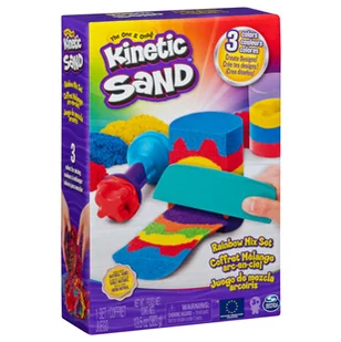Kinetic Sand Zestaw Tęczowych narzędzi 383g - zabawka - Zabawki kreatywne - miniaturka - grafika 1
