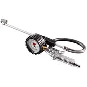 Pistolety do klejenia - NEO Pistolet do pompowania z manometrem o 63 mm długa końcówka - miniaturka - grafika 1