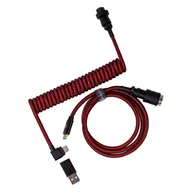 Kable komputerowe i do monitorów - Keychron Kabel Aviator Usb - Usb Typ C Do Klawiatury Mechanicznej Czerwony, Pod Kątem - miniaturka - grafika 1