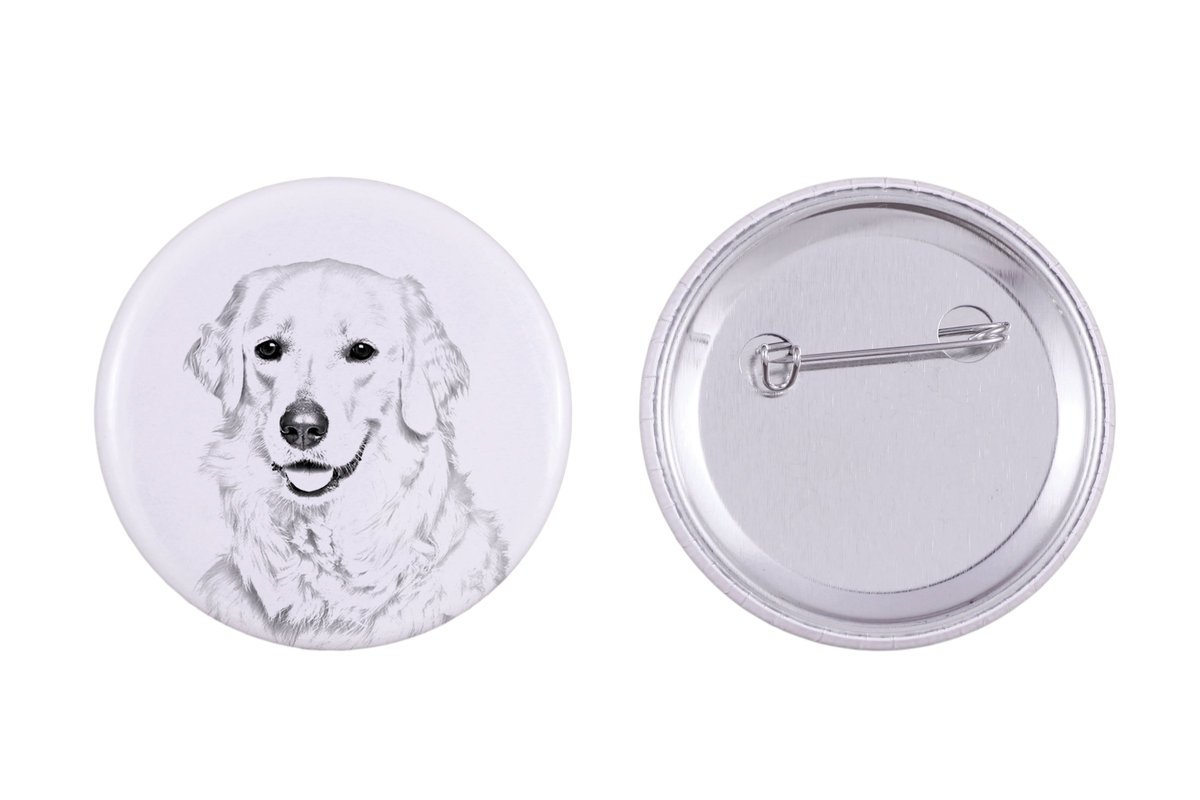 Kuvasz - przypinka z twoim psem, dodaj własne foto, marka Art-Dog