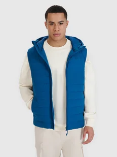 4F Bezrękawnik puchowy z wypełnieniem syntetycznym męski - turkusowy M - Kurtki męskie 4F Bezrękawnik puchowy z wypełnieniem syntetycznym męski - turkusowy M - Kurtki męskie - miniaturka - grafika 1