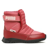 Buty dla dziewczynek - Śniegowce Puma Nieve WTR AC PS 380745 04 Brązowy - miniaturka - grafika 1