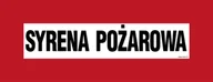 Systemy ekspozycyjne i znaki informacyjne - BC111 SYRENA POŻAROWA, PS - PŁYTA PCV 1MM FOTOLUMINESCENCYJNA; (540X210MM) - miniaturka - grafika 1