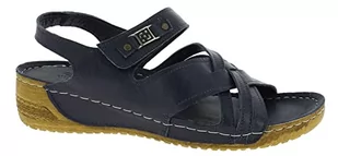 Andrea Conti Klapki damskie, granatowe, 41 EU, D niebieski, 41 EU - Klapki i japonki damskie - miniaturka - grafika 1