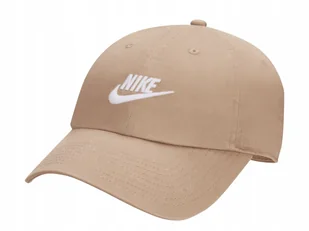 CZAPKA Z DASZKIEM NIKE FB5368-247 beżowa bawełniana M/L - Czapki damskie - miniaturka - grafika 1