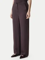 Spodnie damskie - Marella Spodnie materiałowe Robinia2 2615131281 Brązowy Straight Fit - miniaturka - grafika 1