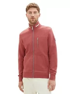 Bluzy męskie - TOM TAILOR Bluza męska, 33764 - Burned Bordeaux Melange, 3XL - miniaturka - grafika 1