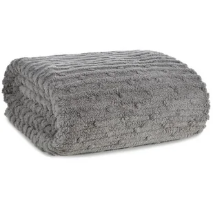 Koc EUROFIRANY D91 Lisa 130 x 170 cm Stalowy - Koce - miniaturka - grafika 1