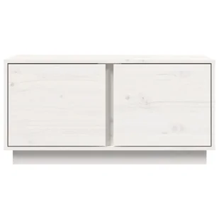 Lumarko Stolik kawowy, biały, 80x50x40 cm, lite drewno sosnowe - Ławy i stoliki kawowe - miniaturka - grafika 7