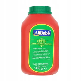 Barwnik spożywczy zielony Green Food Colouring Powder AliBaba 500g - Dodatki do ciast w proszku - miniaturka - grafika 1