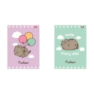 Zeszyty szkolne - St. Majewski Zeszyt A4/32K kratka laminowany Pusheen (15szt) - miniaturka - grafika 1