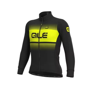 Bluzy na rower - Bluza rowerowa męska Alé Cycling Solid Blend 3XL Czarno-żółty - grafika 1