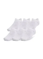 Skarpetki i podkolanówki sportowe - Skarpety Under Armour Essential 6-Pack No Show Socks - white/white/halo gray - miniaturka - grafika 1