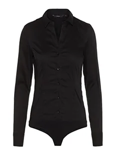 VERO MODA Damska koszulka Vmlady L/S stringi New Noos z długim rękawem, czarny, L - Koszulki i topy damskie - miniaturka - grafika 1