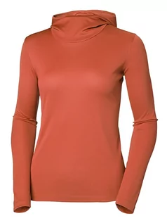 Koszulki sportowe damskie - Helly Hansen Bluza funkcyjna "Verglas Shade" w kolorze pomarańczowym - grafika 1