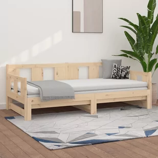 Lumarko Łóżko rozsuwane, lite drewno sosnowe, 2x(90x190) cm - Łóżka - miniaturka - grafika 1