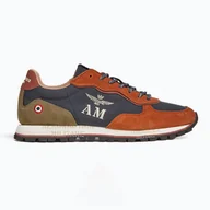 Sport OUTLET - Buty męskie Aeronautica Militare 252SC0320UPL00313 blu navy/brown WYSYŁKA W 24H 30 DNI NA ZWROT - miniaturka - grafika 1