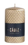 Świece - Artman Candles Cadiz - Świeca zapachowa, parafinowa Cadiz WD F17 złoty 1 szt. - miniaturka - grafika 1