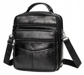 Nerki - Skórzana Torba Męska Na Ramię Polska Rozm L - miniaturka - grafika 1