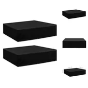 Pokrowce na meble ogrodowe - vidaXL Pokrowce na meble ogrodowe 2 szt. 8 oczek 200x200x70 cm - Pokrowce ochronne na meble ogrodowe - miniaturka - grafika 1