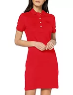 Sukienki - Lacoste Sukienka damska, rouge, 36 - miniaturka - grafika 1