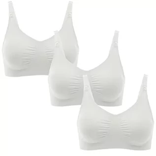 Biustonosze - Medela Damski biustonosz M&NBra XL WHI DE Bundle (x3) Biustonosz, biały, XL - grafika 1