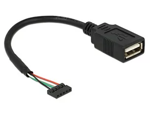 Delock Kabel USB 5pin USB 2.0 0.15m Czarny 84831 - Kable USB - miniaturka - grafika 1