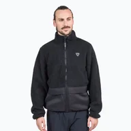 Bluzy męskie - Bluza męska Rossignol Fleece Sweat black - miniaturka - grafika 1
