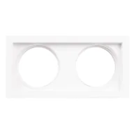 Lampy ogrodowe - Sufitowa lampa podtynkowa Spilio H190.05 Maxlight podwójna biała - miniaturka - grafika 1