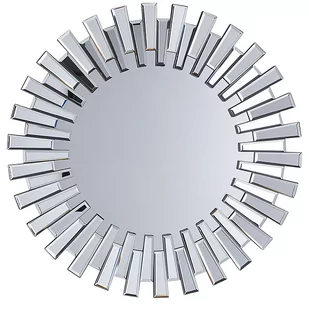 Beliani Lustro ścienne srebrne 70 cm CHOLET - Lustra - miniaturka - grafika 1