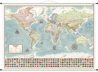 Mapy i plansze edukacyjne - Świat polityczny - stylizowana mapa ścienna wersja angielska, 1:21 200 000 - miniaturka - grafika 1