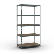 Szafy i regały magazynowe - B2B Partner Regał półkowy 1790 x 900 x 500 mm, nośność 175 kg 540014 - miniaturka - grafika 1