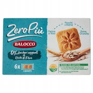 Ciastka - Balocco ZeroPiù Fiocchi d'Avena & Riso Włoskie Herbatniki Bez Dodatku Cukru - miniaturka - grafika 1
