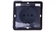 Gniazdka elektryczne - Ospel Impresja Modul Gniazdo bryzgoszczelne z uziemieniem schuko, IP-44 GPH-1YS/m/00/d - miniaturka - grafika 1